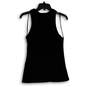 NWT Womens Black Round Neck Wide Strap Pullover Tank Top Size Medium image number 2