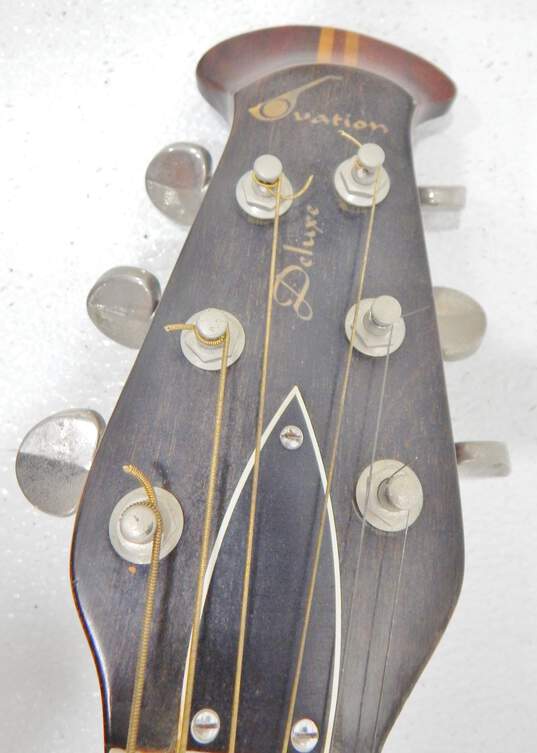 Ovation Brand Deluxe Balladeer Model Acoustic Guitar (Parts and Repair) image number 4