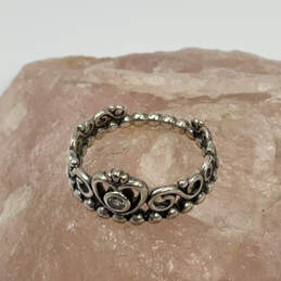 Designer Pandora 925 ALE Sterling Silver Cubic Zirconia Tiara Crown Ring