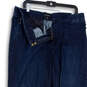Womens Blue Dark Wash Pockets Denim Straight Leg Jeans Plus Size 16 image number 3
