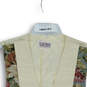 NWT Womens Multicolor Floral Print Classic Button Front Vest Jacket Size S image number 3