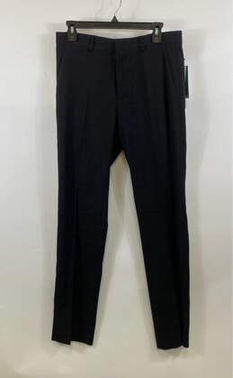 Perry Ellis Portfolio Mens Black Slash Pockets Slim Fit Dress Pants Size 31 x 32