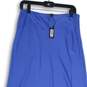 NWT Express Womens Blue Flat Front Side Zip Maxi Skirt Size Medium image number 3