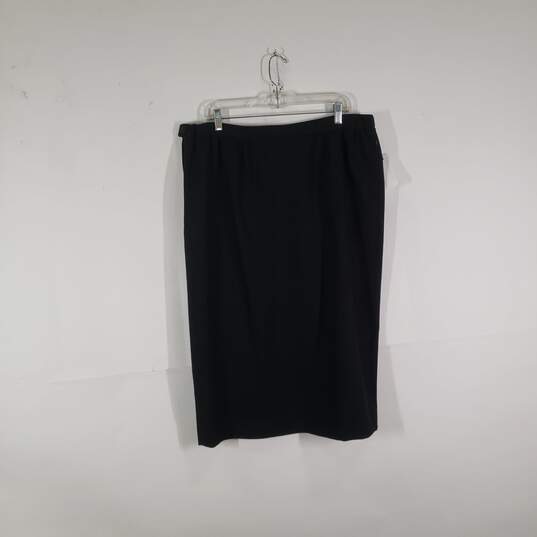 Womens Wool Regular Fit Knee Length Straight & Pencil Skirt Size 18W image number 2