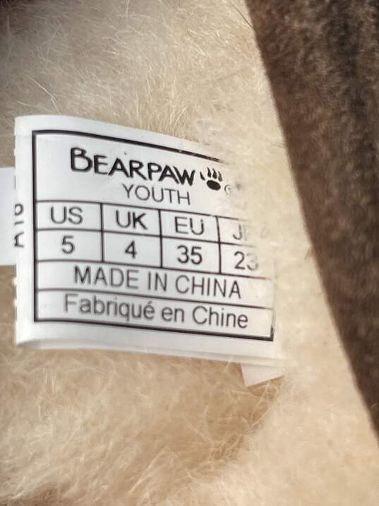 Womens Brown Bear Paw Suede Fur Lined Boosts Size 5 image number 6