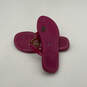 Womens Brown Pink Monogram Charm Stylish Thong Sandals Size 6 image number 5