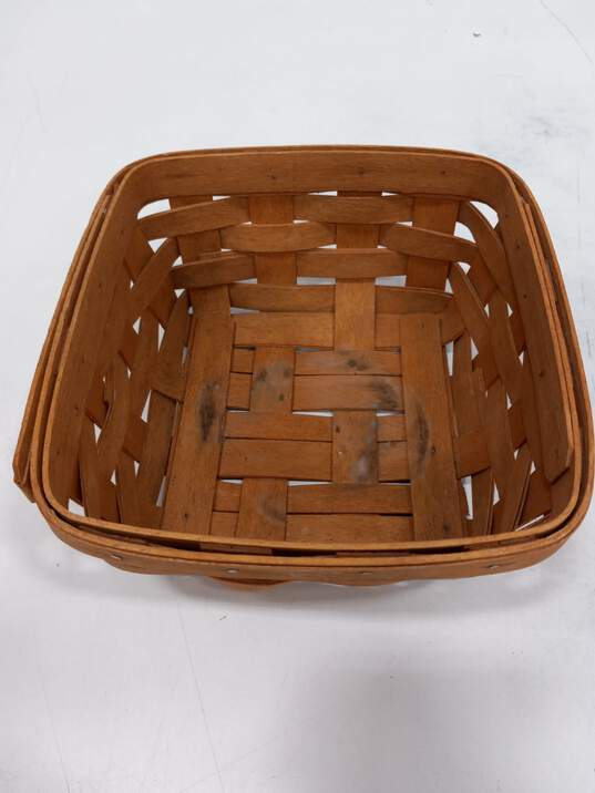 Small Longaberger Hand Woven Basket image number 2