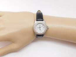 Women's ESQ Swiss E5211 Diamond Bezel Leather Analog Calendar Watch alternative image