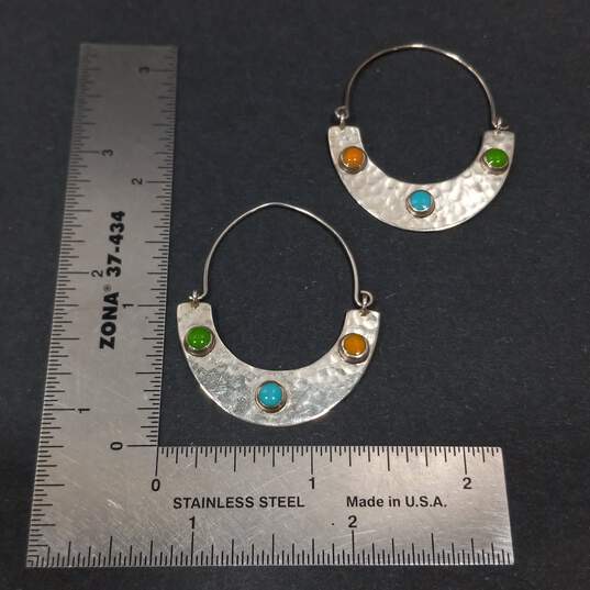 Bundle Of 3 Sterling Silver Dangle Earrings image number 6