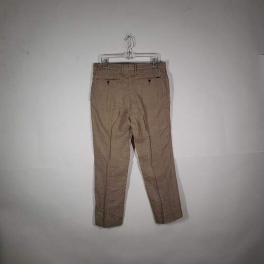 Mens Regular Fit Slash Pocket Flat Front Straight Leg Chino Pants Size 33/30 image number 2