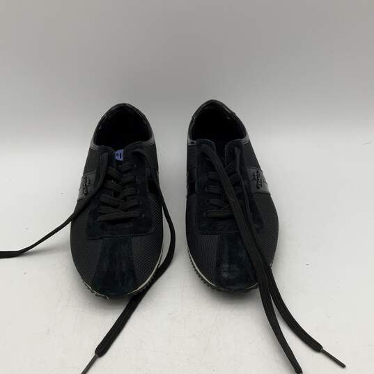 Coach Womens Black Lace-Up Low Top Round Toe Trainer Shoes Size 8.5 image number 1