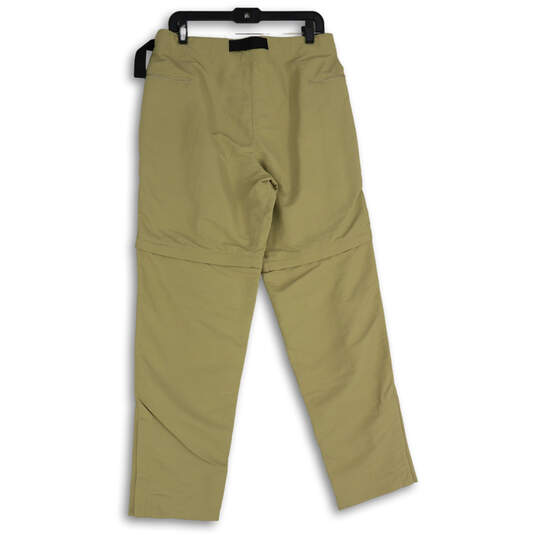 NWT Mens Beige Convertible Flat Front Slash Pocket Chino Pants Size 34 image number 2