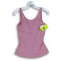 NWT Womens Pink Fitted Scoop Neck Sleeveless Stretch Tank Top Size XS image number 2