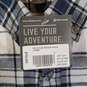 NWT Mens Plaid Regular Fit Long Sleeve Collared Button-Up Shirt Size Large image number 3