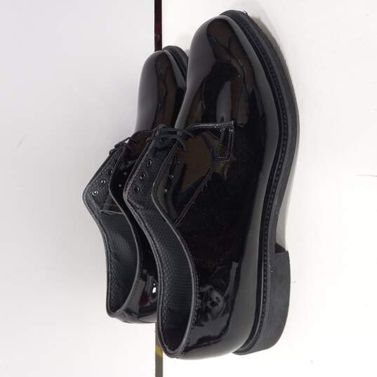 Men's Black Patent Leather Dress Shoes Size 13 image number 1