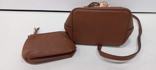 Steve Madden Women's Brown Leather Purse w/Matching Wallet image number 4
