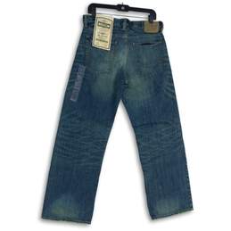 NWT American Eagle Mens Blue Acid Denim 5-Pocket Design Loose Leg Jeans Sz 30x30 alternative image