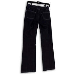 Womens Blue Dark Wash Denim Pockets Stretch Regular Fit Bootcut Jeans Size 2 alternative image