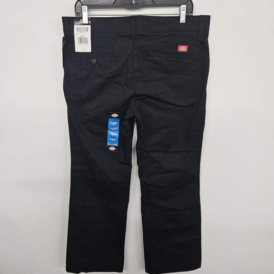Black Relaxed Fit Pants image number 2