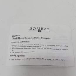 Bombay Co. Desk Clock w/ Thermal, Calendar & Metric Converter alternative image