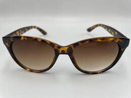Womens Brown Tortoise Shell Frame Full-Rim Cat-Eye Sunglasses JEWD7YD86-A