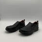 Mens Black Leather Square Toe Low Top Slip-On Loafer Shoes Size 9 image number 4