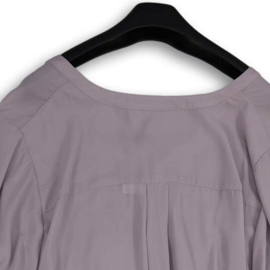 NWT Womens Lavender 3/4 Sleeve V-Neck Pullover Blouse Top Size 4/4X/26 image number 4