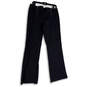 Womens Blue Flat Front Zipped Pocket Pull-On Trouser Pants Size 12 image number 1