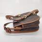 Michael Kors Jamie Brown Leather Trim Coated Canvas Saddle Bag image number 4