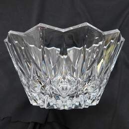 JG Durand 24% Lead Crystal Centerpiece Bowl Cathedral France IOB alternative image