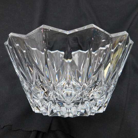 JG Durand 24% Lead Crystal Centerpiece Bowl Cathedral France IOB image number 2