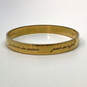 Designer Kate Spade New York Gold-Tone Round Shaped Bangle Bracelet image number 1