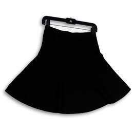NWT Womens Black High Elastic Waist Stretch Pull-On Flare Skirt Size Small alternative image