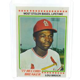 1978 HOF Lou Brock Topps Record Breaker St Louis Cardinals