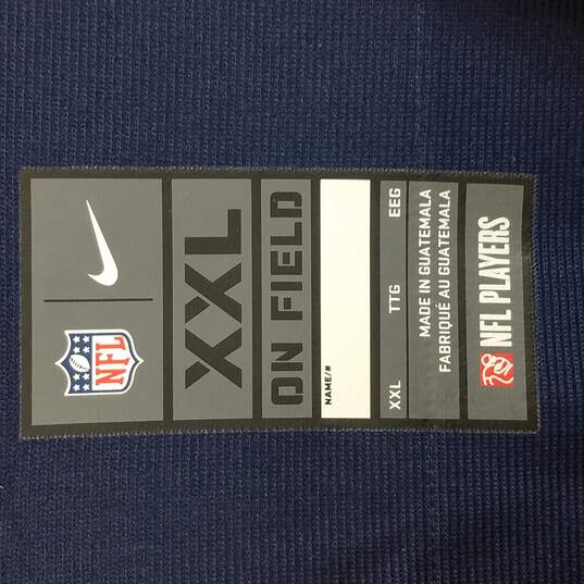 Nike Mens Blue NFL Short Sleeve Athletic Shirt Super Bowl Jersey Rams Goff #16 XXL image number 3