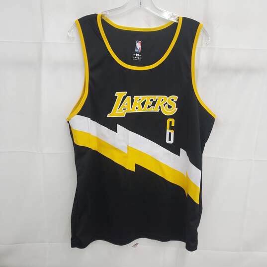 NBA Los Angeles Lakers LeBron James 6 Jersey Men's Size L image number 1