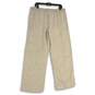 NWT L.L. Bean Womens Oatmeal Elastic Waist Pull On Ankle Pants Size 14R image number 2