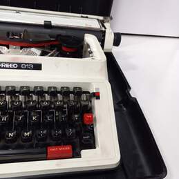 Vintage Silver-Reed 813 Typewriter In Case alternative image