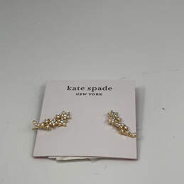 Designer Kate Spade Gold-Tone Multiple Stars Rhinestone Drop Earrings alternative image