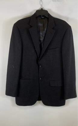 Pronto Uomo Mens Gray Long Sleeve Notched Lapel 3 Button Suit Jacket Size 40 L