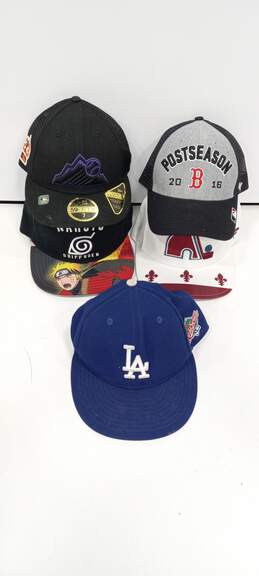 New Era & Other Brands Baseball Caps Men's Varied Sizes 6pc Bundle
