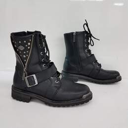 Harley-Davidson Mindy 6.5 Inch Black Boots Size 9.5