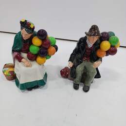 2pc Set of Royal Doulton Balloon Sellers Figurines