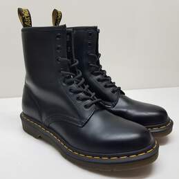 Dr. Martens 1460W AirWair Black Leather Combat Boots Size 7/9