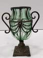 Antique French Glass Caged Footed Vase image number 3