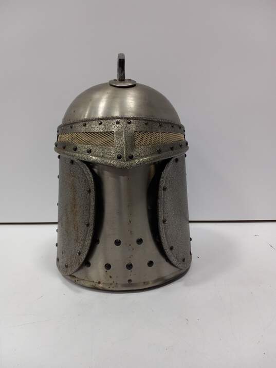 Metal Medieval Helmet Ice Bucket image number 1