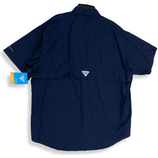 Buy the NWT Mens Blue Short Sleeve PFG Omni-Shade UPF 50 Fishing