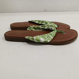 Women's Green, White & Brown Sandals Size Unknown