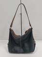 Fossil Women's #75082 Black/Brown Leather Hobo Bag image number 1