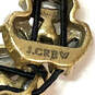 Designer J. Crew Gold-Tone Clear Crystal Stones Stretchable Cuff Bracelet image number 4